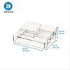 image:imageiDesign The Sarah Tanno Collection Plastic Cosmetics and Makeup Palette Organizer 7Compartment Clear 203 cm  101 cm  76 cm  7Compartment Makeup Palette Organizer5Compartment