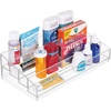image:imageiDesign Tiered Cosmetics amp Nail Polish Organizer The Clarity Collection  1275 IN X 65IN X 375 IN Clear  13 x 65 x 346Large