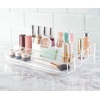 image:imageiDesign Tiered Cosmetics amp Nail Polish Organizer The Clarity Collection  1275 IN X 65IN X 375 IN Clear  13 x 65 x 346Large