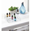 image:imageiDesign Tiered Cosmetics amp Nail Polish Organizer The Clarity Collection  1275 IN X 65IN X 375 IN Clear  13 x 65 x 346Small