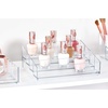 image:imageiDesign Tiered Cosmetics amp Nail Polish Organizer The Clarity Collection  1275 IN X 65IN X 375 IN Clear  13 x 65 x 346Small