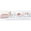 image:imageiDesign Tiered Cosmetics amp Nail Polish Organizer The Clarity Collection  1275 IN X 65IN X 375 IN Clear  13 x 65 x 346Small