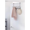 image:imageiDesign Weston Metal Over the Door Combo Rack Hooks and Bar for Coats Hats Scarves Towels Robes Jackets Purses 666x 1775 x 1373  Matte BlackBronze