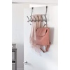 image:imageiDesign Weston Metal Over the Door Combo Rack Hooks and Bar for Coats Hats Scarves Towels Robes Jackets Purses 666x 1775 x 1373  Matte BlackBronze
