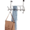 image:imageiDesign Weston Metal Over the Door Combo Rack Hooks and Bar for Coats Hats Scarves Towels Robes Jackets Purses 666x 1775 x 1373  Matte BlackBronze
