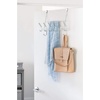 image:imageiDesign Weston Metal Over the Door Combo Rack Hooks and Bar for Coats Hats Scarves Towels Robes Jackets Purses 666x 1775 x 1373  Matte BlackChrome