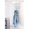 image:imageiDesign Weston Metal Over the Door Combo Rack Hooks and Bar for Coats Hats Scarves Towels Robes Jackets Purses 666x 1775 x 1373  Matte BlackChrome