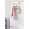 image:imageiDesign Weston Metal Over the Door Combo Rack Hooks and Bar for Coats Hats Scarves Towels Robes Jackets Purses 666x 1775 x 1373  Matte BlackMatte Black