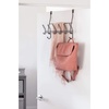 image:imageiDesign Weston Metal Over the Door Combo Rack Hooks and Bar for Coats Hats Scarves Towels Robes Jackets Purses 666x 1775 x 1373  Matte BlackMatte Black