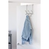 image:imageiDesign Weston Metal Over the Door Combo Rack Hooks and Bar for Coats Hats Scarves Towels Robes Jackets Purses 666x 1775 x 1373  Matte BlackSatin