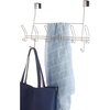 image:imageiDesign Weston Metal Over the Door Combo Rack Hooks and Bar for Coats Hats Scarves Towels Robes Jackets Purses 666x 1775 x 1373  Matte BlackSatin