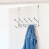 image:imageiDesign York Lyra Steel OverTheDoor Storage Rack Gold Brass  10Hook 5 x 149 x 11Chrome