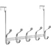 image:imageiDesign York Lyra Steel OverTheDoor Storage Rack Gold Brass  10Hook 5 x 149 x 11Chrome