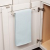 image:imageiDesign York Metal Over the Cabinet Dish and Hand Towel Bar Holder for Kitchen Bathroom 105 x 3 x 3  BronzeSatin Silver