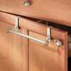 image:imageiDesign York Metal Over the Cabinet Dish and Hand Towel Bar Holder for Kitchen Bathroom 105 x 3 x 3  BronzeSatin Silver