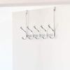 image:imageiDesign York Metal Over the Door Organizer 5Hook Rack for Coats Hats Robes Towels Jackets Purses Bedroom Closet and Bathroom 1528 x 525 x 11 ChromeChrome