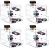 image:imageiDesign 3Drawer Stackable Makeup Organizer Small Clear  Plastic Storage Drawers For Bathroom Vanity or DeskClear
