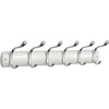 image:imageiDesign Bruschia Metal Wall Mount 4Hook Rack for Coats Hats Scarves Towels Robes Jackets Purses Leashes 13 x 29 x 366 BronzePearl White
