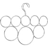 image:imageiDesign Classico Metal 8Loop Scarf Hanger No Snag Closet Organization Storage Holder for Scarves Mens Ties Womens Shawls Pashminas Belts Accessories Clothes 1313 x 5 x 125 ChromeChrome