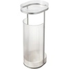 image:imageiDesign Fluted Plastic Bathroom Trash Can ClearSatinGray  Storage for Toilet PaperToilet Paper Storage