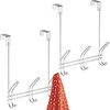 image:imageiDesign Overthe Door Rack Towel Coat Hooks Wallmount 6 Wall Mount3 Hook  Set of 2