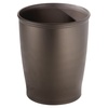 image:imageiDesign Round Bathroom Trash Can Set of 2 Bronze  For Kitchen Pantry Bathroom Office Made in USA Made in USABronze