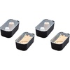 image:imageiDesign Short Inner Storage Bin with Lid Set of 2 The Wallspace Collection Clear BinShort Pack of 2
