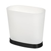 image:imageiDesign Slim Bathroom Trash Can FrostMatte Black  Small Plastic For Bedroom Office Desk or DormFrostMatte Black