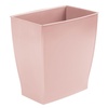 image:imageiDesign Small Plastic Bathroom Trash Can Navy Blue  Slim Rectangle For Bedroom Office DormPink