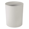 image:imageiDesign Small Round Plastic Bathroom Trash Can Light Gray  Ideal for Bathroom or Home OfficeLight Gray