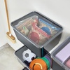 image:imageiDesign Storage Bin with Lid amp Wall Mount Bracket The Wallspace Collection  16 x 12 x 8 Clear Bin