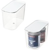 image:imageiDesign Tall Inner Storage Bin with Lid Set of 2 The Wallspace Collection Clear Bin