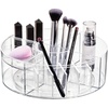 image:imageiDesign The Sarah Tanno Collection Lazy Susan Spinning Cosmetic Organizer Clear 77 x 77  For Bathroom Shower Compact77 x 77