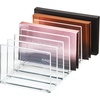 image:imageiDesign The Sarah Tanno Collection Plastic Cosmetics and Makeup Palette Organizer 7Compartment Clear 203 cm  101 cm  76 cm  7Compartment Makeup Palette Organizer203 cm  101 cm  76 cm
