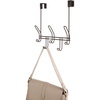 image:imageiDesign Weston Metal Over the Door Combo Rack Hooks and Bar for Coats Hats Scarves Towels Robes Jackets Purses 666x 1775 x 1373  Matte BlackBronze