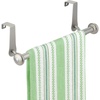 image:imageiDesign York Metal Over the Cabinet Dish and Hand Towel Bar Holder for Kitchen Bathroom 105 x 3 x 3  BronzeSatin Silver
