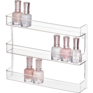 image:imageiDesign Clarity Hanging Nail Polish amp Cosmetics Organizer Clear  878 x 202 x 1107Pack of 1