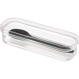 image:imageiDesign Crisp Drawer Organizer Clear  BPAFree PlasticPack of 1