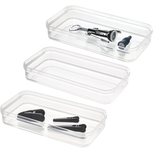 image:imageiDesign Drawer Organizer Clear  Kitchen OrganizationPack of 3