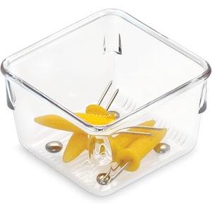 image:imageiDesign EMW6134175 Large Clear  BPAFree Plastic Clear3 x 3 x 2