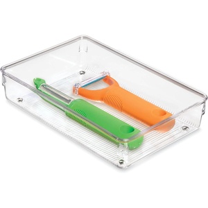 image:imageiDesign Linus BPAFree Plastic Drawer Organizer  6 x 9 x 225 ClearLarge