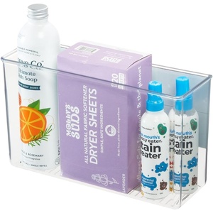 image:imageiDesign Magnetic Small Clear Plastic Organizer Bins  Laundry Room StorageLarge