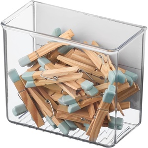 image:imageiDesign Magnetic Small Clear Plastic Organizer Bins  Laundry Room StorageSmall