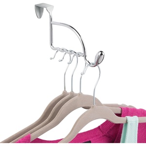 image:imageiDesign Orbinni Steel OverTheDoor Valet Storage Hook  1 x 78 x 51 Chrome