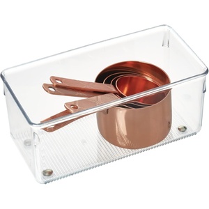 image:imageiDesign Plastic Drawer Organizer Clear  For Silverware For Spatulas For Cutlery For Gadgets MultiPurpose StoragePack of 1