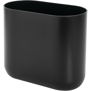 image:imageiDesign Small Slim Plastic Bathroom Trash Can Gray  Bedroom Office Desk DormBlack