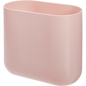 image:imageiDesign Small Slim Plastic Bathroom Trash Can Gray  Bedroom Office Desk DormPink