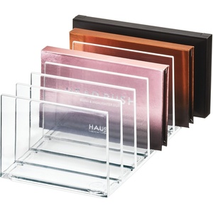 image:imageiDesign The Sarah Tanno Collection Plastic Cosmetics and Makeup Palette Organizer 7Compartment Clear 203 cm  101 cm  76 cm  7Compartment Makeup Palette Organizer203 cm  101 cm  76 cm