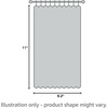 image:imageInterDesign 26680 Shower Curtain 72 in W X 72 in L X 14 in T Vinyl Clear  Master Guest Kids BathroomClear