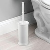 image:imageInterDesign Kent Plastic Toilet Bowl Brush Set Classic Design Slim Compact Bowl Brush and Holder for Bathroom  Sturdy Deep Cleaning 425 x 425 x 16 WhiteWhite